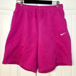 Nike Pink Cotton Sweat Shorts Size Medium Women’s Athletic Lounge